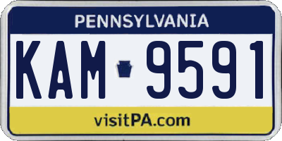 PA license plate KAM9591