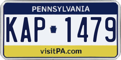 PA license plate KAP1479