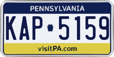 PA license plate KAP5159
