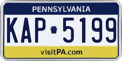 PA license plate KAP5199
