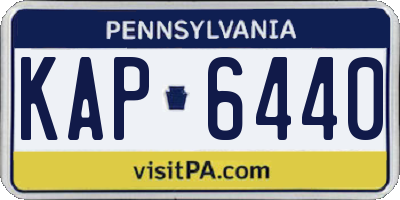 PA license plate KAP6440