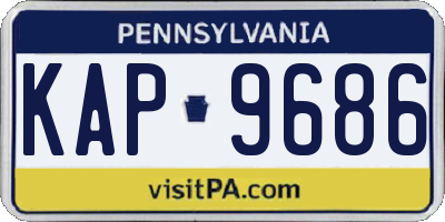 PA license plate KAP9686