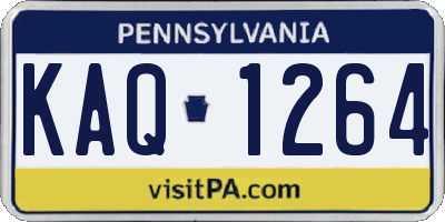 PA license plate KAQ1264