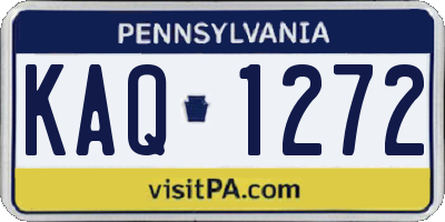 PA license plate KAQ1272