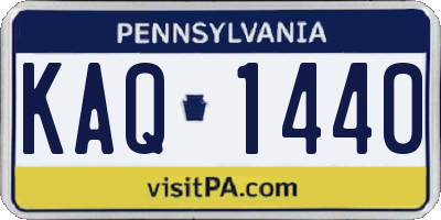PA license plate KAQ1440