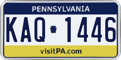 PA license plate KAQ1446