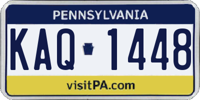 PA license plate KAQ1448