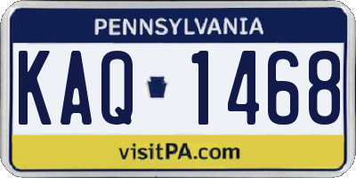PA license plate KAQ1468