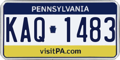 PA license plate KAQ1483
