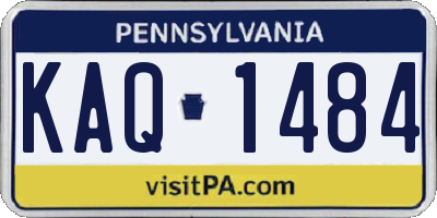 PA license plate KAQ1484