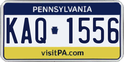 PA license plate KAQ1556