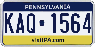 PA license plate KAQ1564