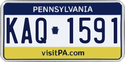 PA license plate KAQ1591