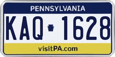 PA license plate KAQ1628