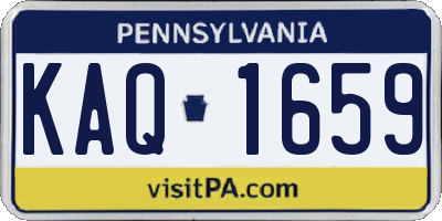 PA license plate KAQ1659