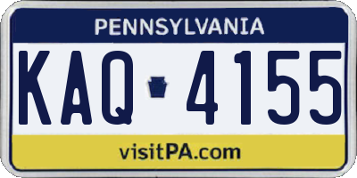 PA license plate KAQ4155