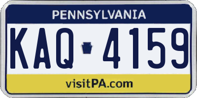 PA license plate KAQ4159