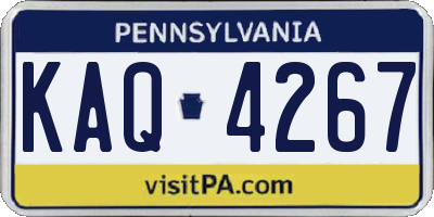 PA license plate KAQ4267