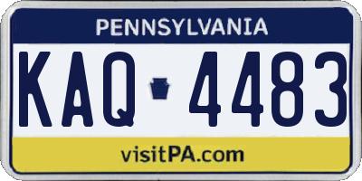 PA license plate KAQ4483