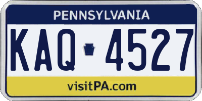 PA license plate KAQ4527