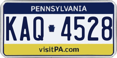 PA license plate KAQ4528