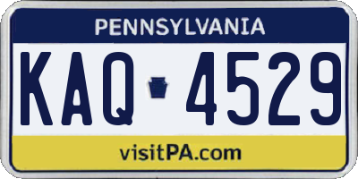 PA license plate KAQ4529