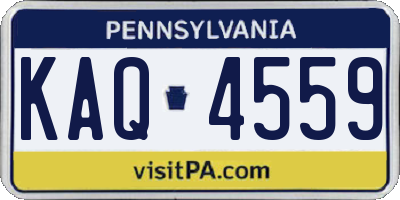 PA license plate KAQ4559