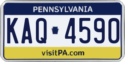 PA license plate KAQ4590