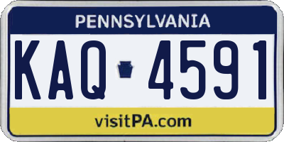 PA license plate KAQ4591