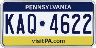 PA license plate KAQ4622