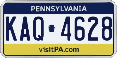 PA license plate KAQ4628