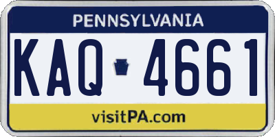 PA license plate KAQ4661
