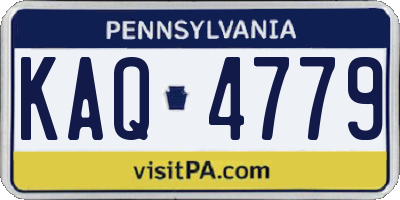 PA license plate KAQ4779
