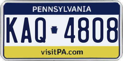 PA license plate KAQ4808