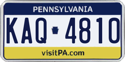 PA license plate KAQ4810