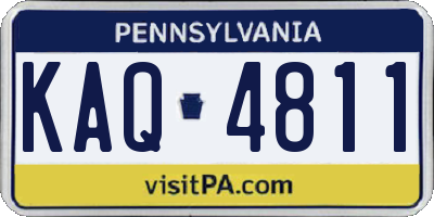 PA license plate KAQ4811