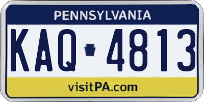 PA license plate KAQ4813