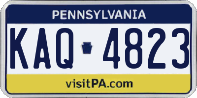 PA license plate KAQ4823