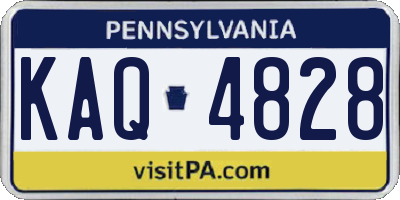 PA license plate KAQ4828