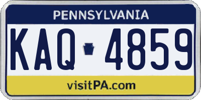 PA license plate KAQ4859
