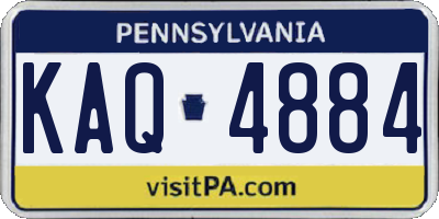 PA license plate KAQ4884