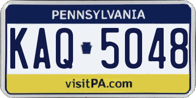 PA license plate KAQ5048