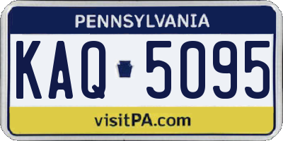PA license plate KAQ5095