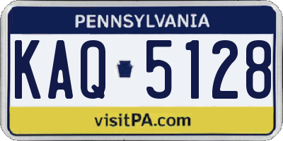 PA license plate KAQ5128