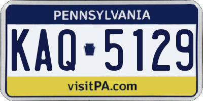 PA license plate KAQ5129