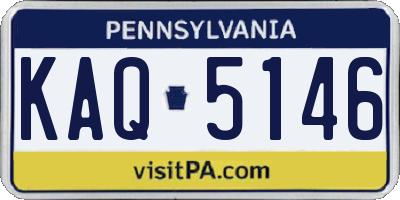 PA license plate KAQ5146