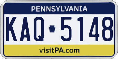 PA license plate KAQ5148