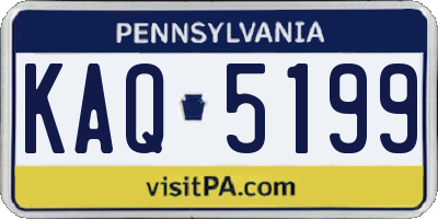 PA license plate KAQ5199