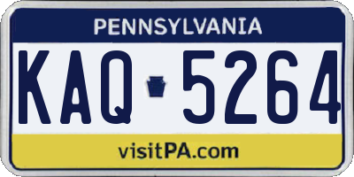 PA license plate KAQ5264