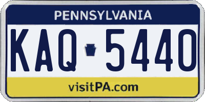 PA license plate KAQ5440